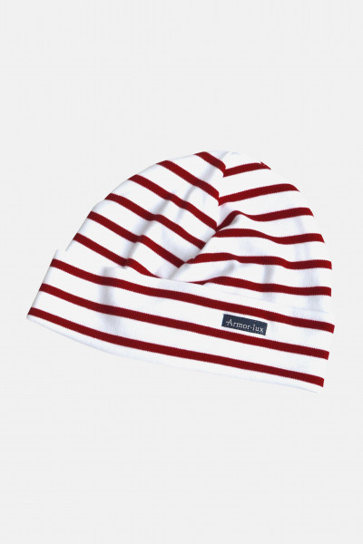 Mütze  Weiß Rot Gestreift für Unisex von Armor Lux