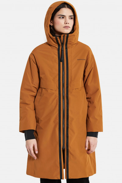 Didriksons Aino Damen Wintermantel Parka Cayenne Braun