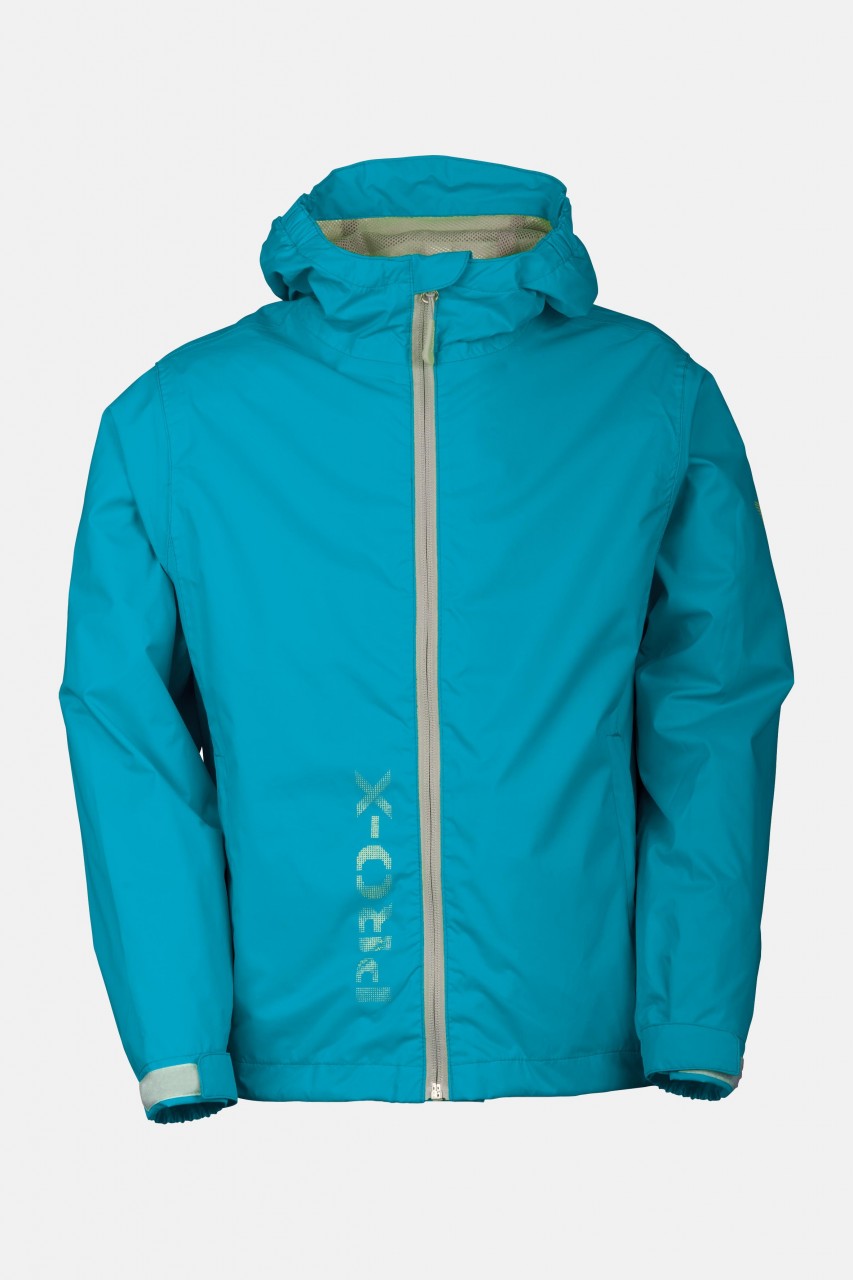 Kinder-Regenjacke Flashy Türkis Pro-X