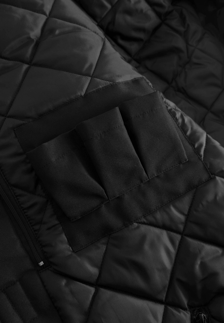 Derbe Winterjacke Fanholm Herren Schwarz Fan Funktion