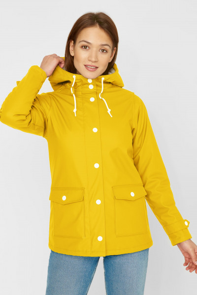 kk Derbe Pensholm Damen Regenjacke Yellow Gelb Gefüttert Derbe Pensholm Damen Regenjacke Yellow Gelb Gefüttert