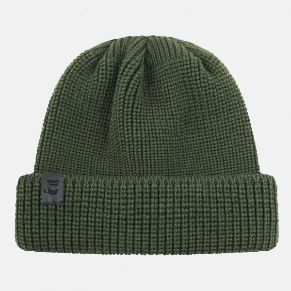 Hanseheld Troyermütze Merino Oliv Grün GOTS Organic