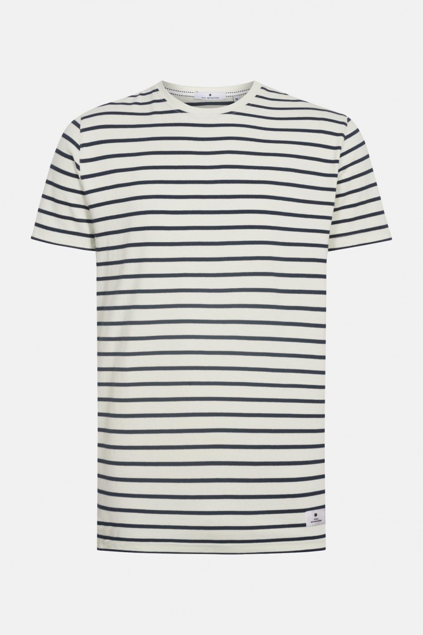 RVLT Revolution Herren T-Shirt Gestreift Hellgrün Schwarz 2020