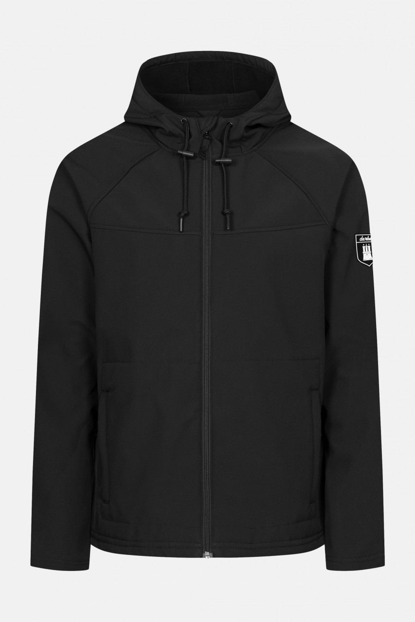 Softshell Jacke Isleby Schwarz für Herren von derbe
