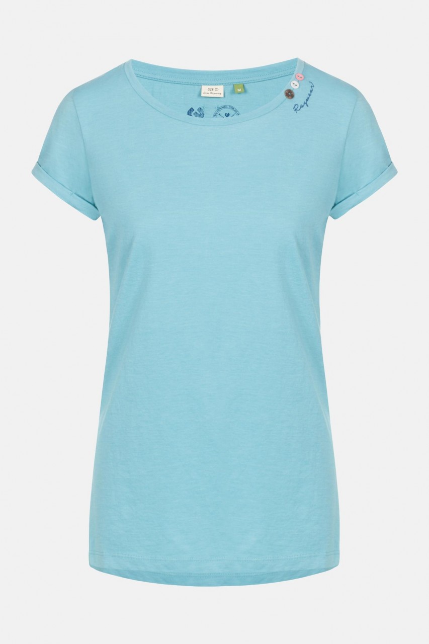 Ragwear Florah A Organic Aqua Damen T-Shirt Aquablau Türkis