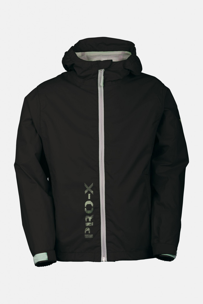 Kinder-Regenjacke Flashy Schwarz Pro-X