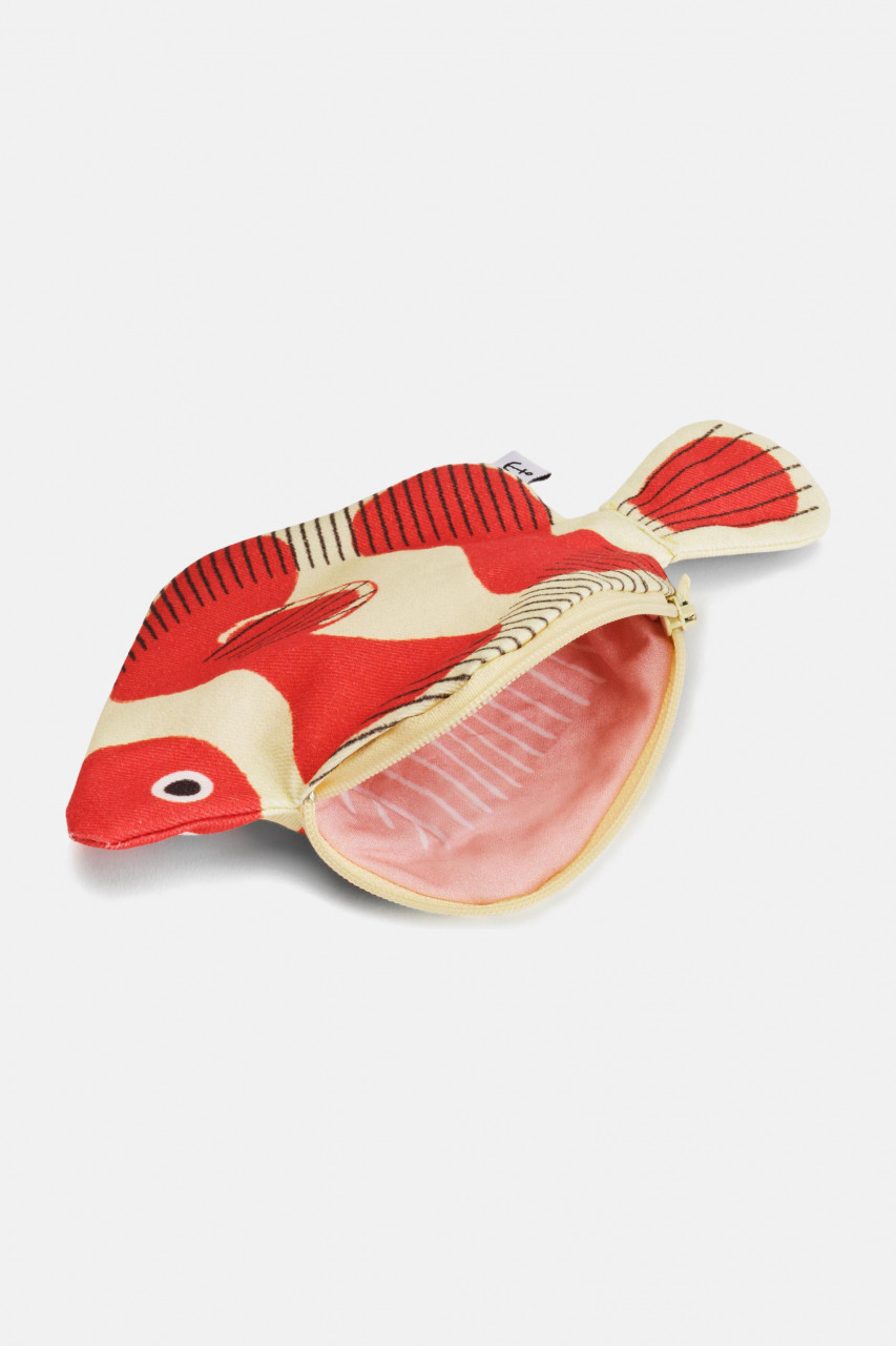 Don Fisher Schlüsselanhänger Tasche Clownfisch Rot Weiß Fisch