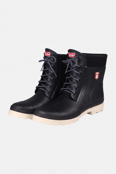 Derbe Pierenbotten Herren Gummistiefel Schwarz Halbstiefel