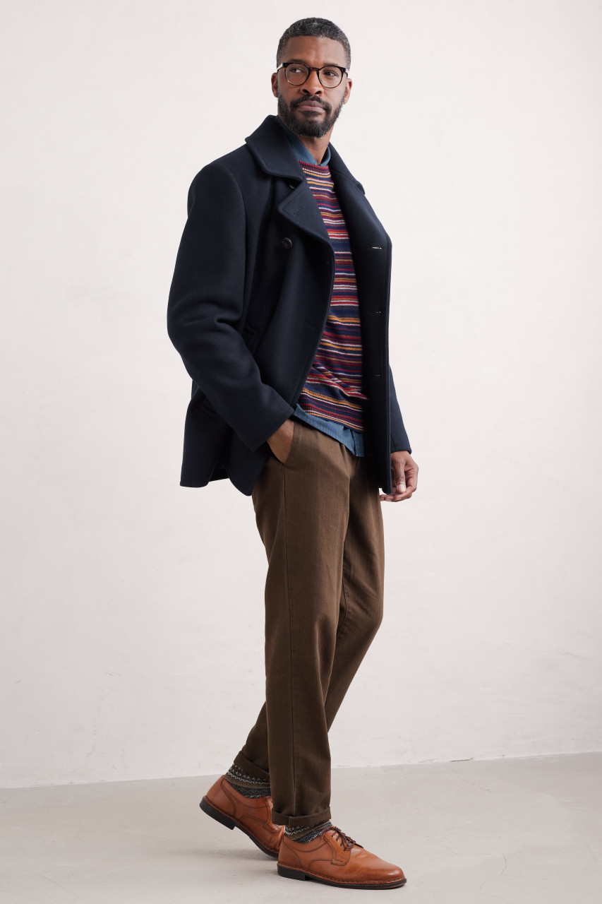 Seasalt Cornwall Caban Channel Herren Blau Navy Peacoat