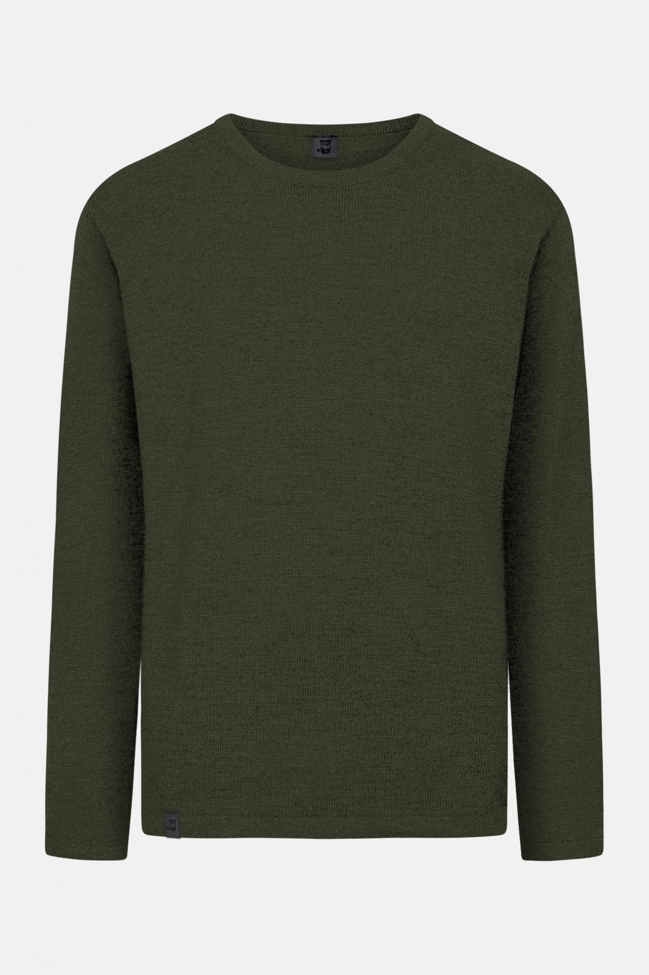 Hanseheld Herren Strickpullover Merino Oliv Grün