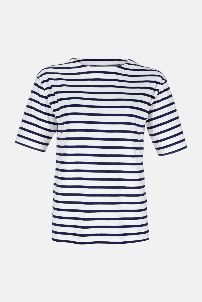 Streifenshirt Kurzarm Blau für Damen von modAS