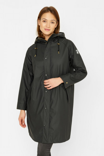 kk Derbe Friese Wittby Damen Regenjacke Pinstripe Phantom Schwarz Derbe Friese Wittby Damen Regenjacke Pinstripe Phantom Schwarz