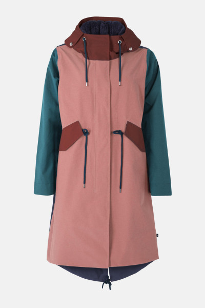 Danefae Winterjacke Danesvaneke Damen Braun Petrol Blau Parka Regenjacke