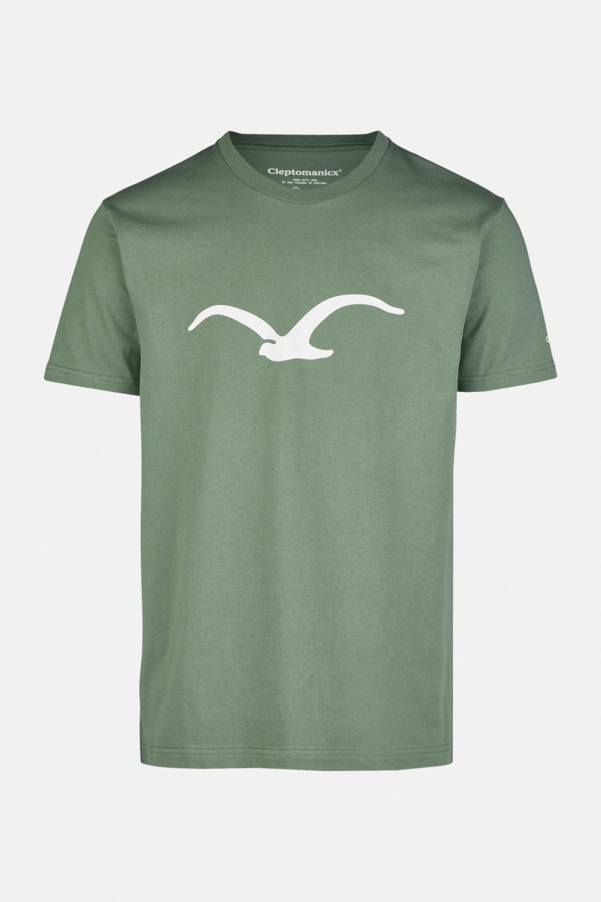 Cleptomanicx Herren T-Shirt Möwe Hellgrün | Hanseheld.de 