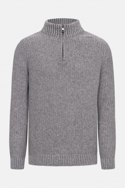 Fisherman out of Ireland Troyer Herren Pullover Beige Weiß Fisherman out of Ireland Troyer Herren Pullover Beige Weiß