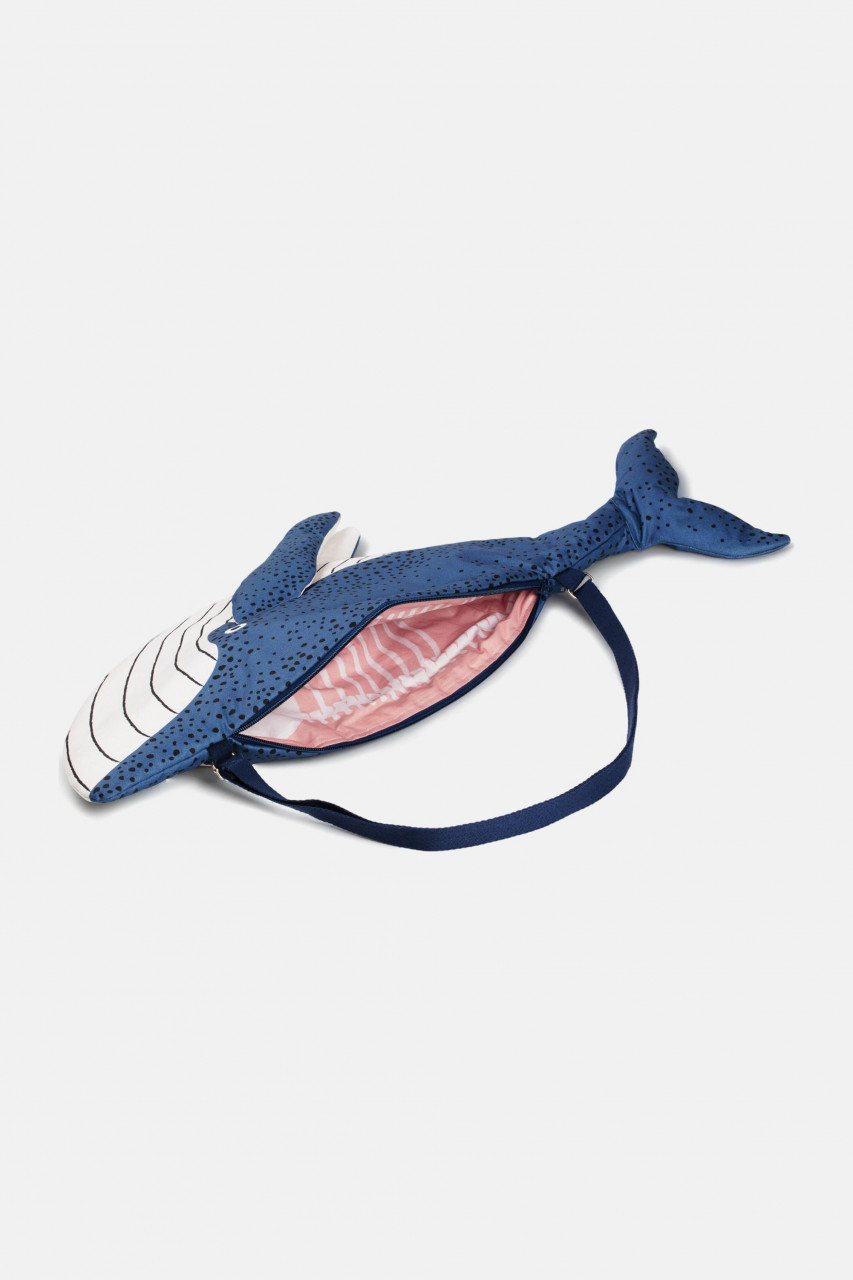 Don Fisher Umhängetasche Wal Blau Weiß Wasserabweisend Blauwal