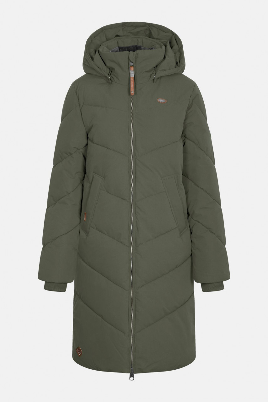 Ragwear Rebelka Damen Wintermantel Khaki Grün Puffer Dark Olive