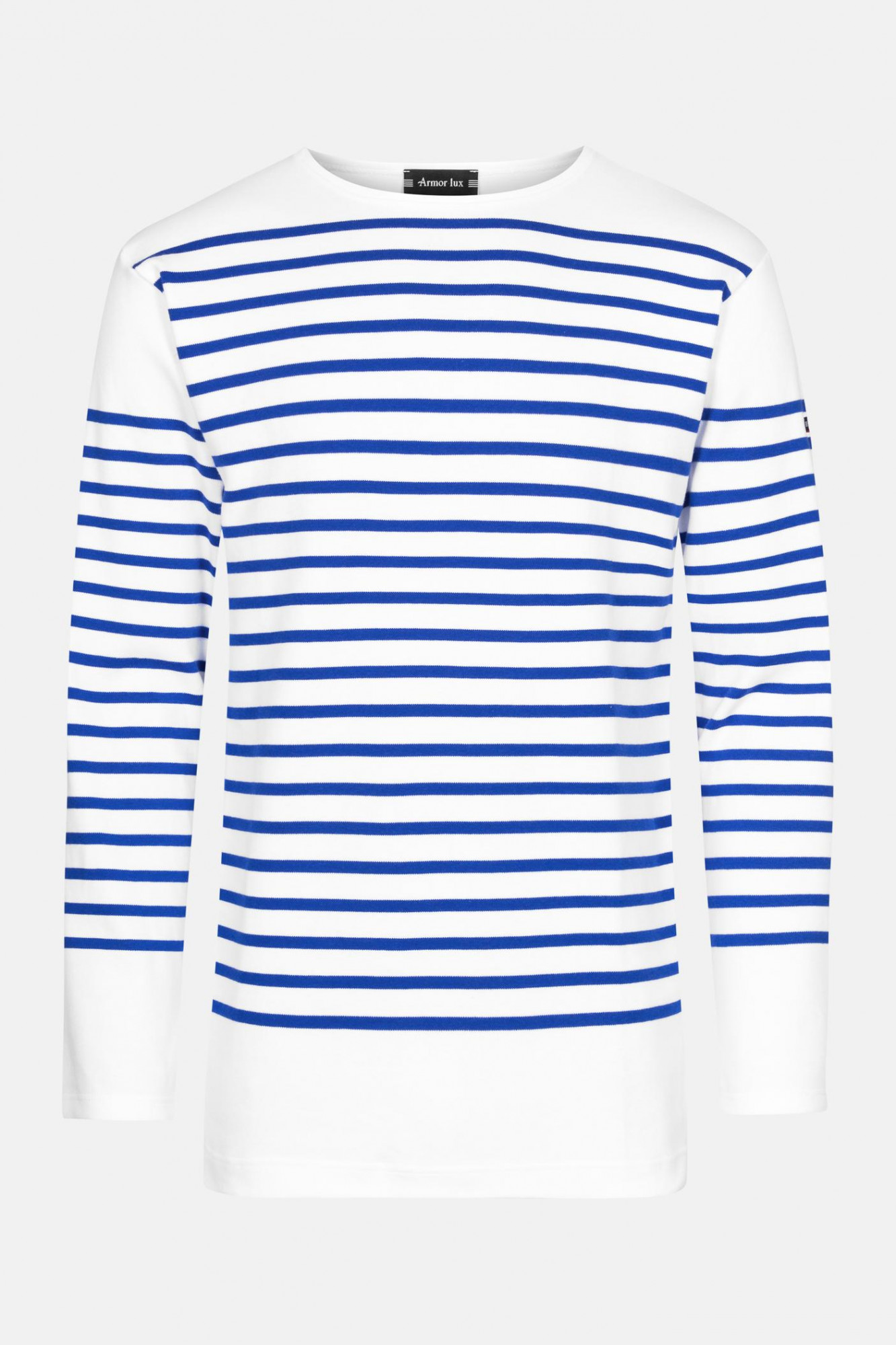 Matrosenshirt Amiral Weiß Blau Gestreift für Herren von Armor Lux