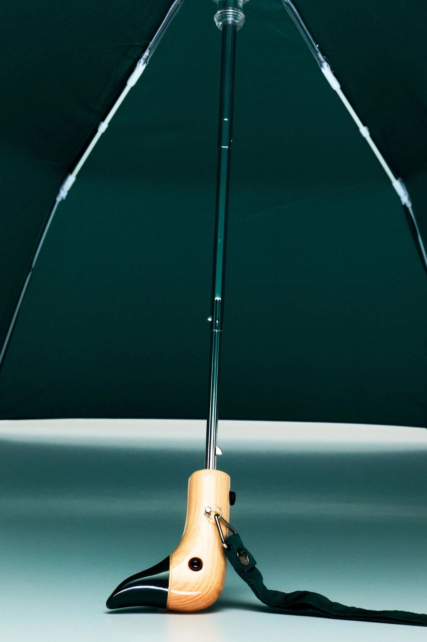 Detailbild von einem Regenschirm