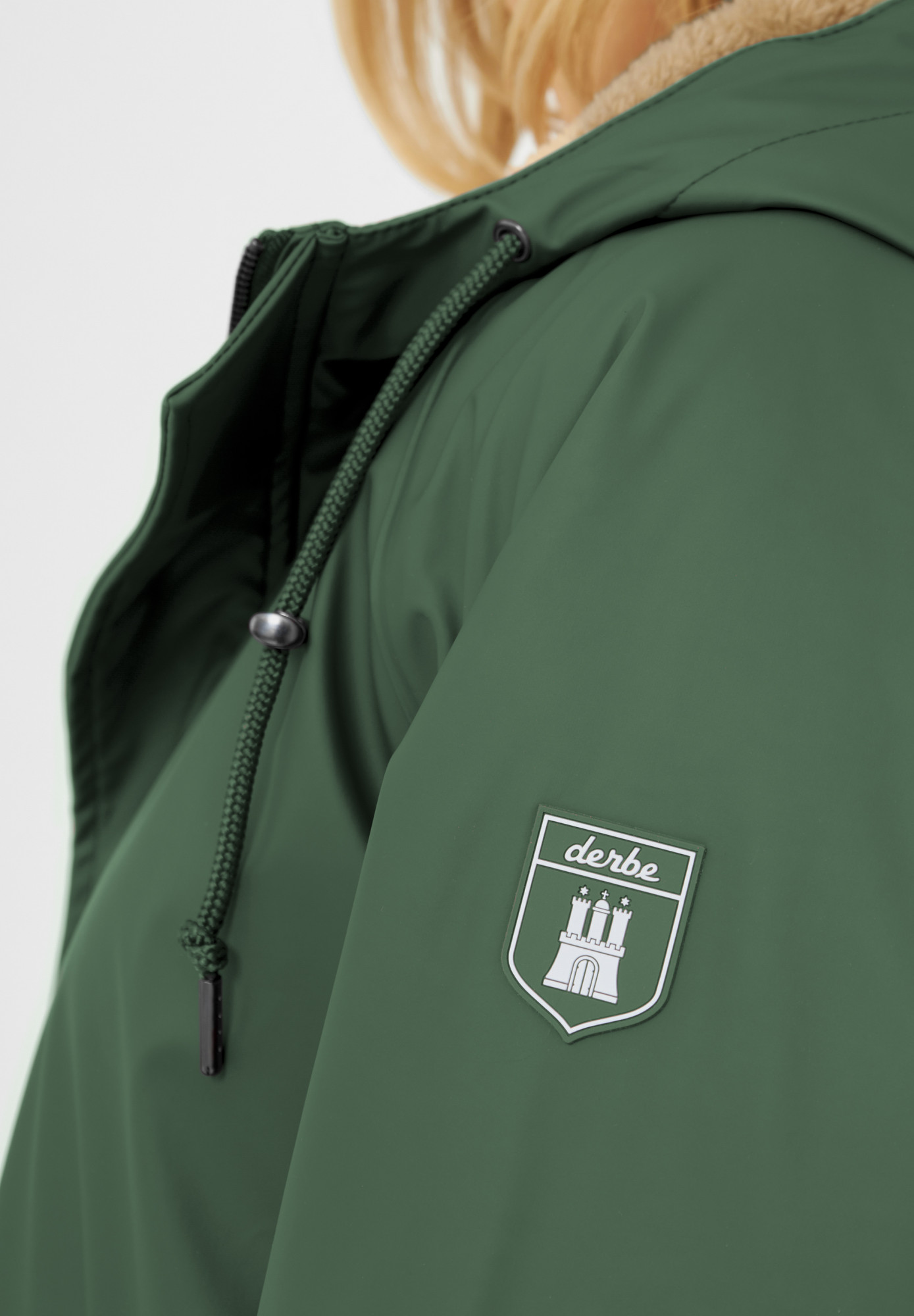 Detailansicht von Regenjacke Friese Tidaholm Grün für Damen von derbe