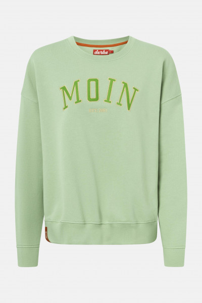 Derbe Moin Damen Sweatshirt Hell Grün Desert Sage Derbe Moin Damen Sweatshirt Hell Grün Desert Sage