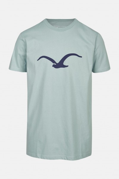 Cleptomanicx Herren T-Shirt Möwe Arona Blue Blau Baumwolle Nachhaltig