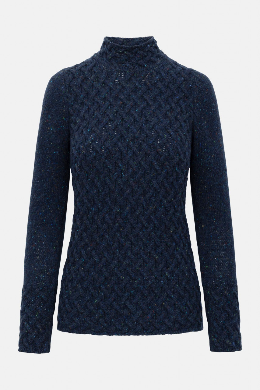 Pullover Trellis Blau für Damen von IrelandsEye