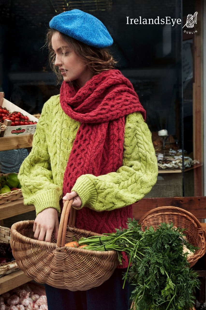 IrelandsEye Ballybay Hellblau Damen Strickmütze Beret