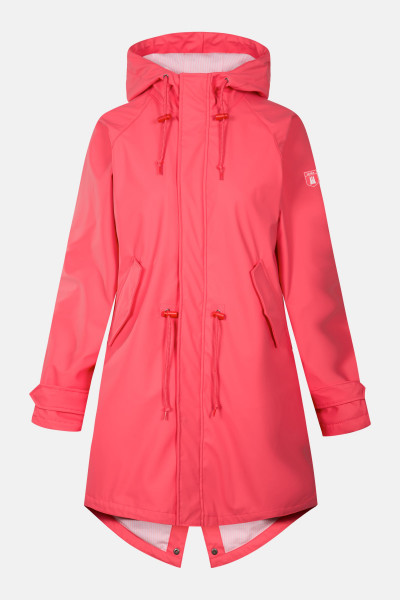 Derbe Traveby Friese Fisher Paradise Pink Damen Regenmantel Nachhaltig Derbe Traveby Friese Fisher Paradise Pink Damen Regenmantel Nachhaltig