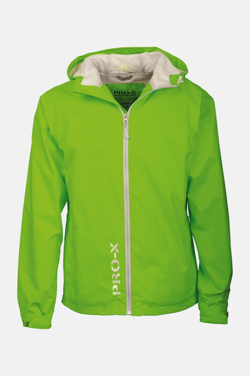 Herren Regenjacke Flash Neon Grün Pro-X