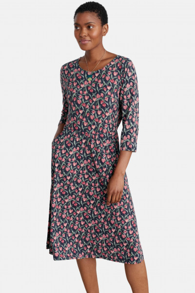 Seasalt Cornwall April Dress Damen Kleid Tolcarne Tulips Tulpen