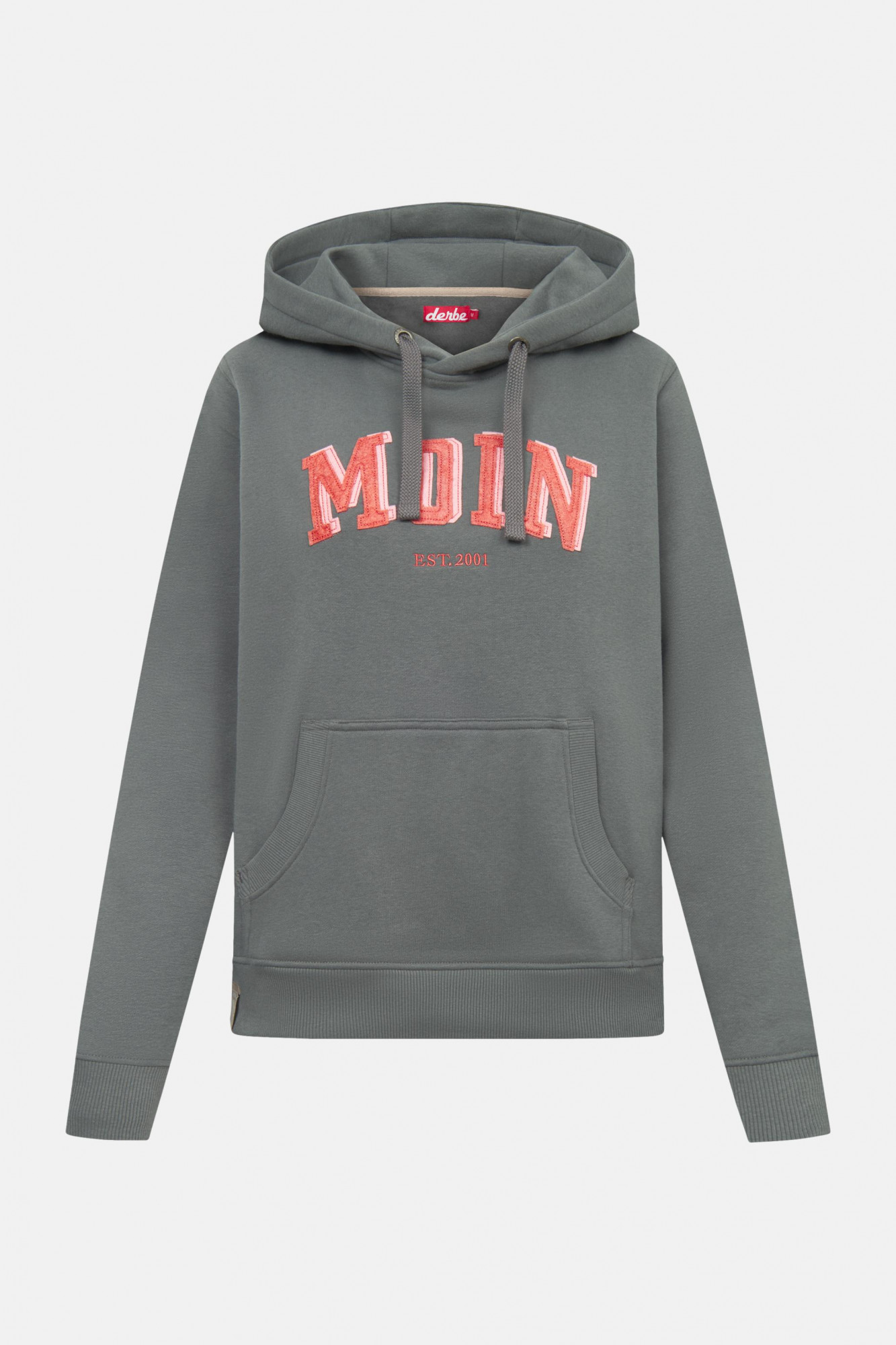 Derbe Hoodie Moinmoin Damen Grau Kapuzenpullover GOTS