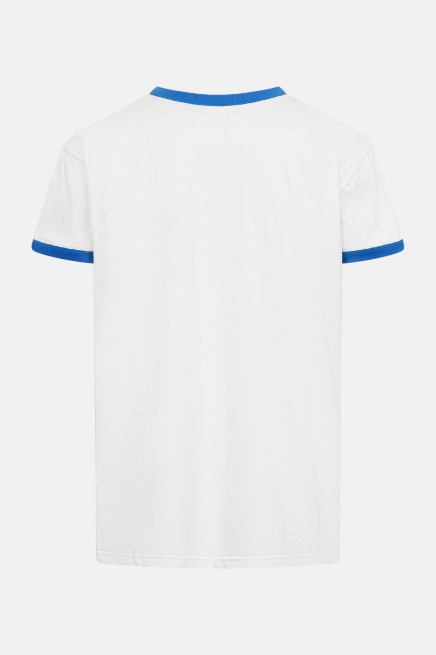 Derbe T-Shirt MS Derbe Herren Weiß Blau Schiff