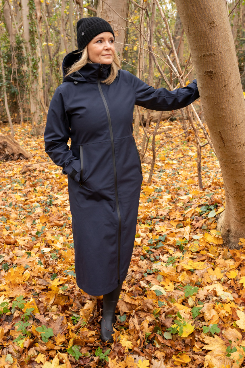 Danefae Danedogwalker Damen Regenmantel Schwarz Black