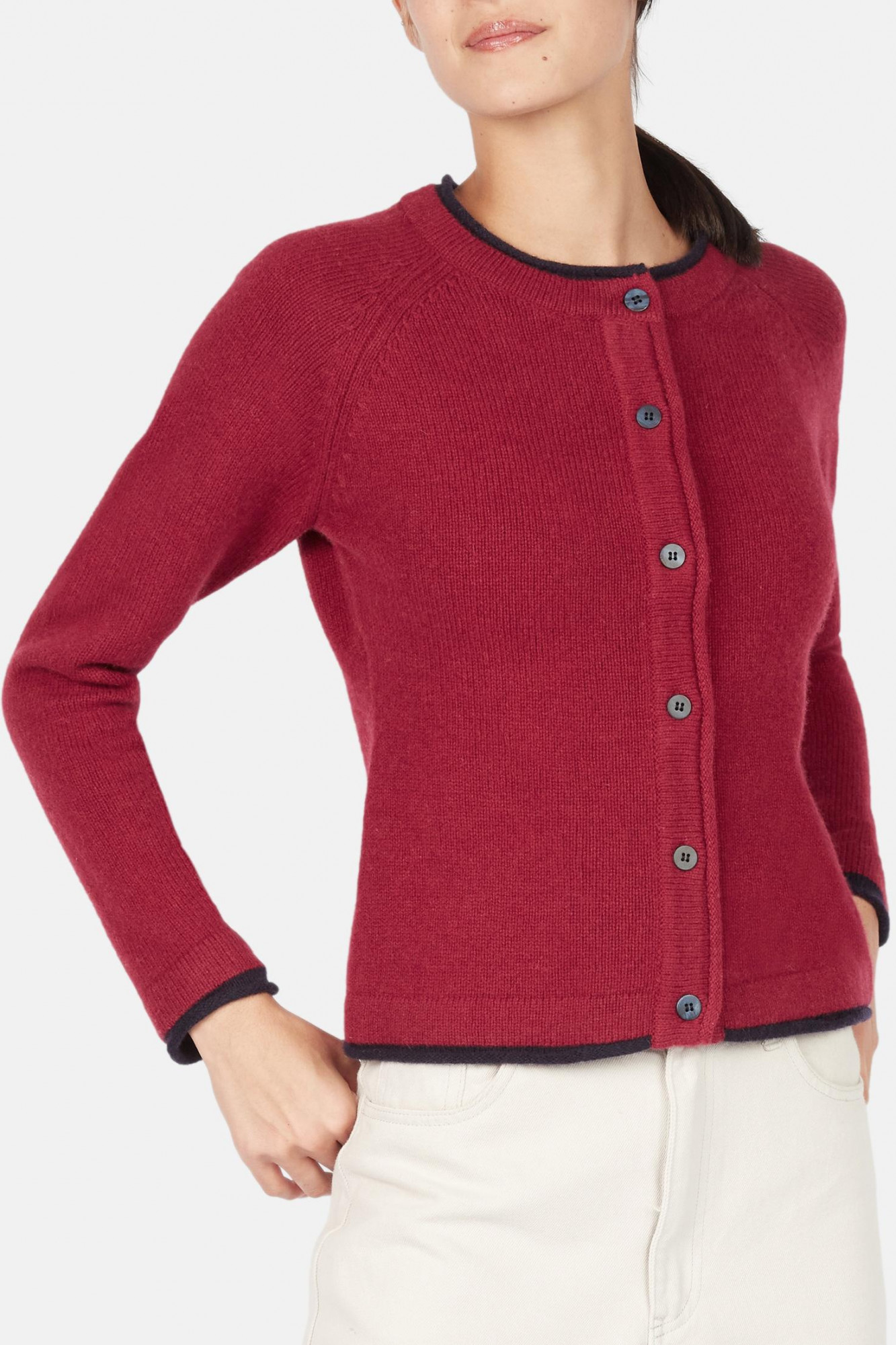 IrelandsEye Killiney Rot Damen Strickjacke Venetian Red