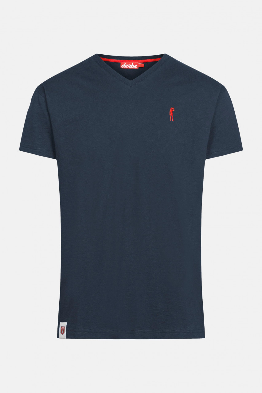 Derbe Basic Kippes Herren T-Shirt Navy Dunkelblau