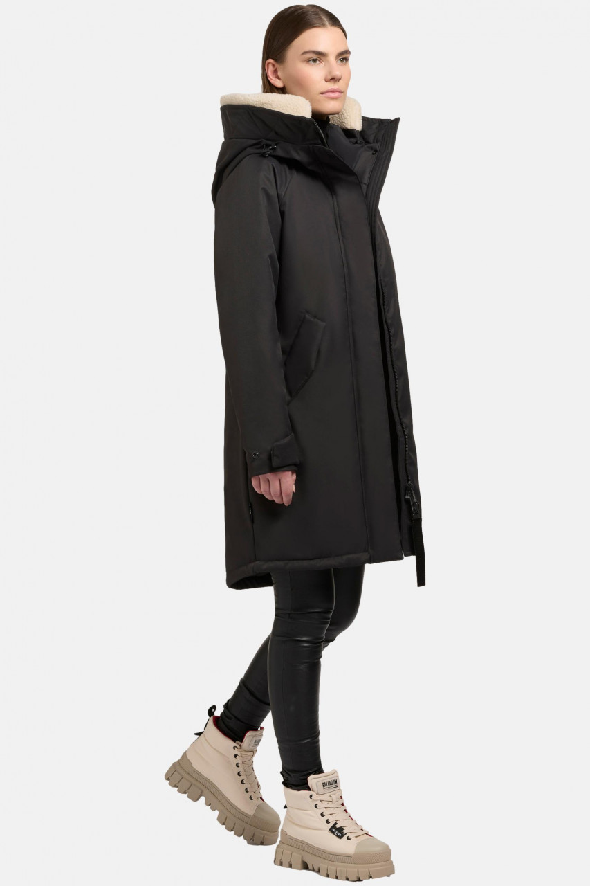 Khujo Semie 2 Damen Winterjacke Grau Parka Teddy