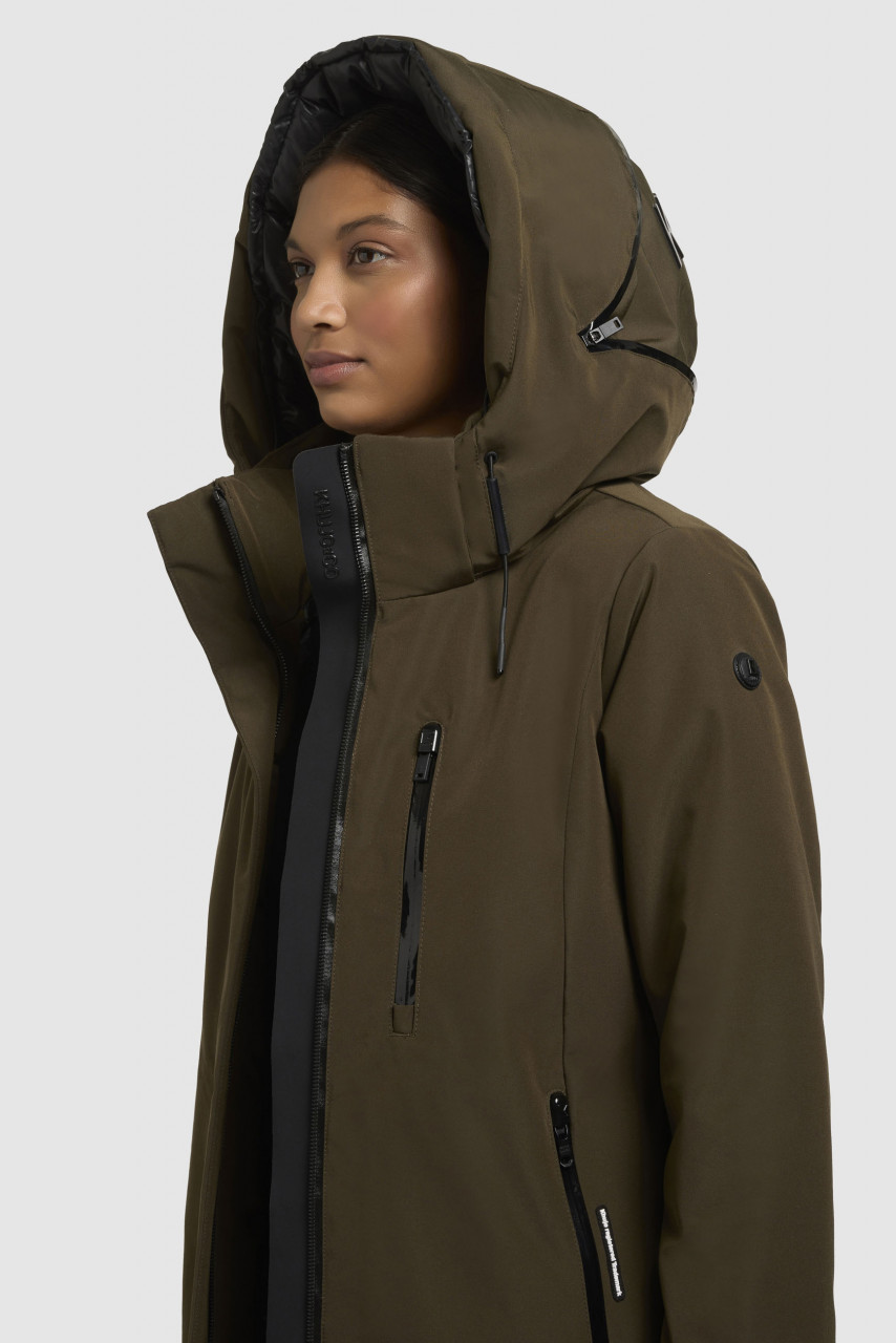 Khujo Lofi 2 Damen Wintermantel Grün