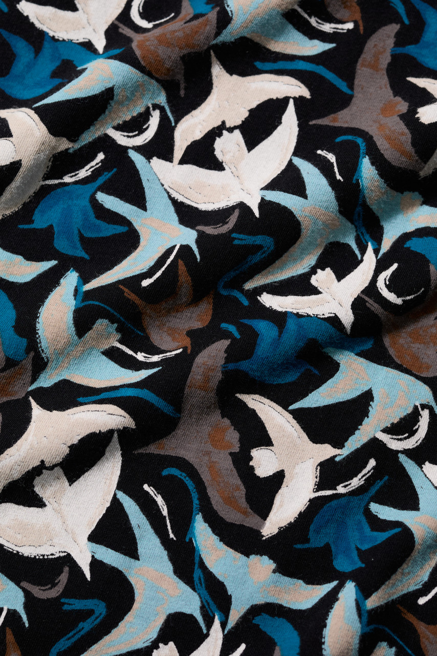 Seasalt Kleid Wild Bouquet Damen Blau Vogel Onyx