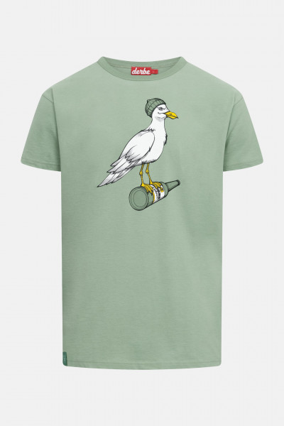 Derbe T-Shirt Sturmmöwe Herren Grün
