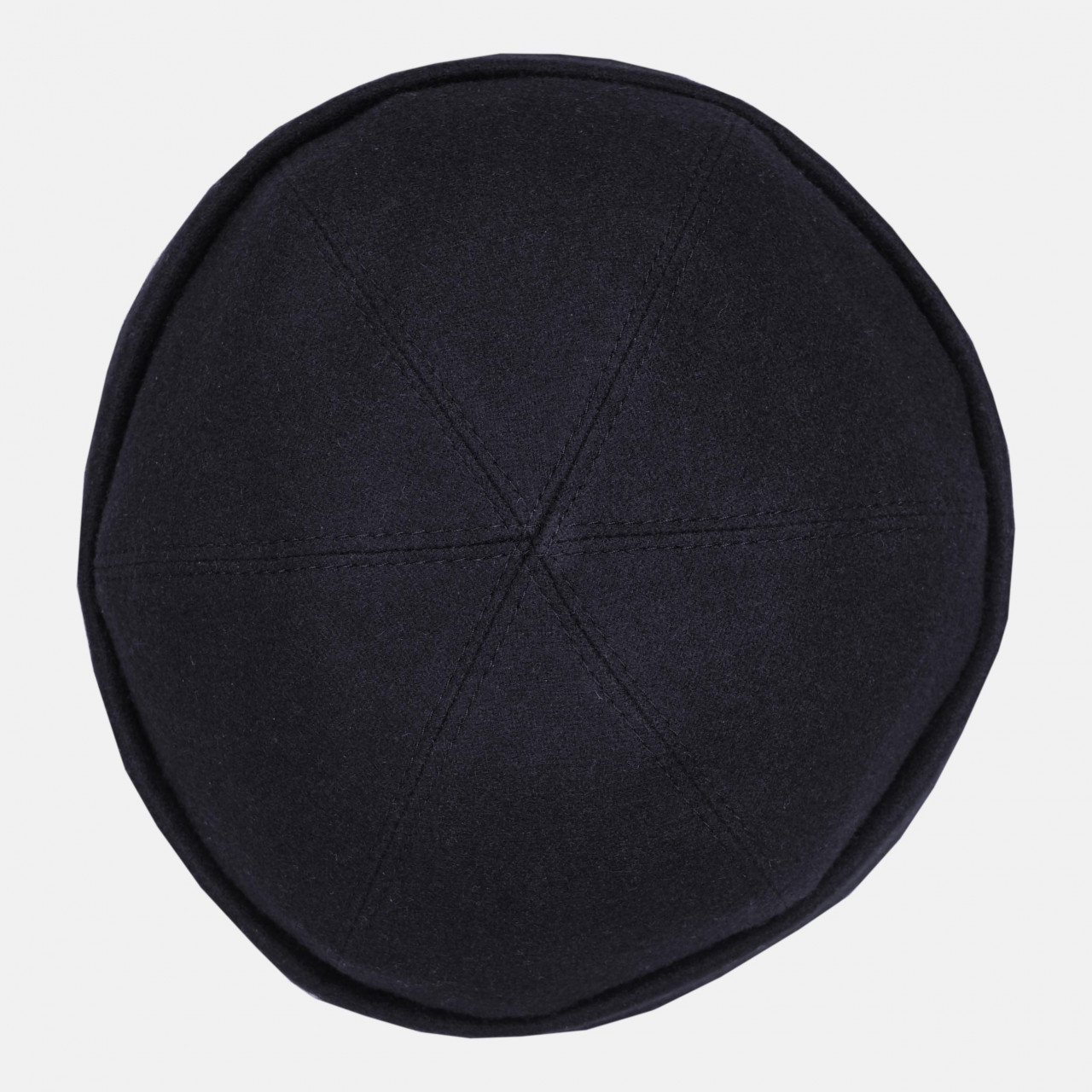 Hanseheld Docker Cap Blau Wolle Kurz Flach Docker-Mütze