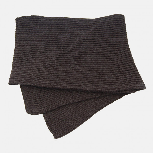 Strickschal Rippstrick Merino Anthrazit für Unisex von Hanseheld