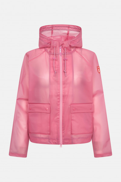Derbe Regenjacke Peutby Ghost Damen Rosa Transparent