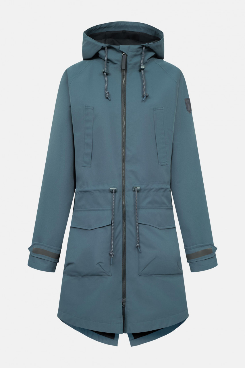 Derbe Regenjacke Phoeby Dog Damen Blau Hundejacke