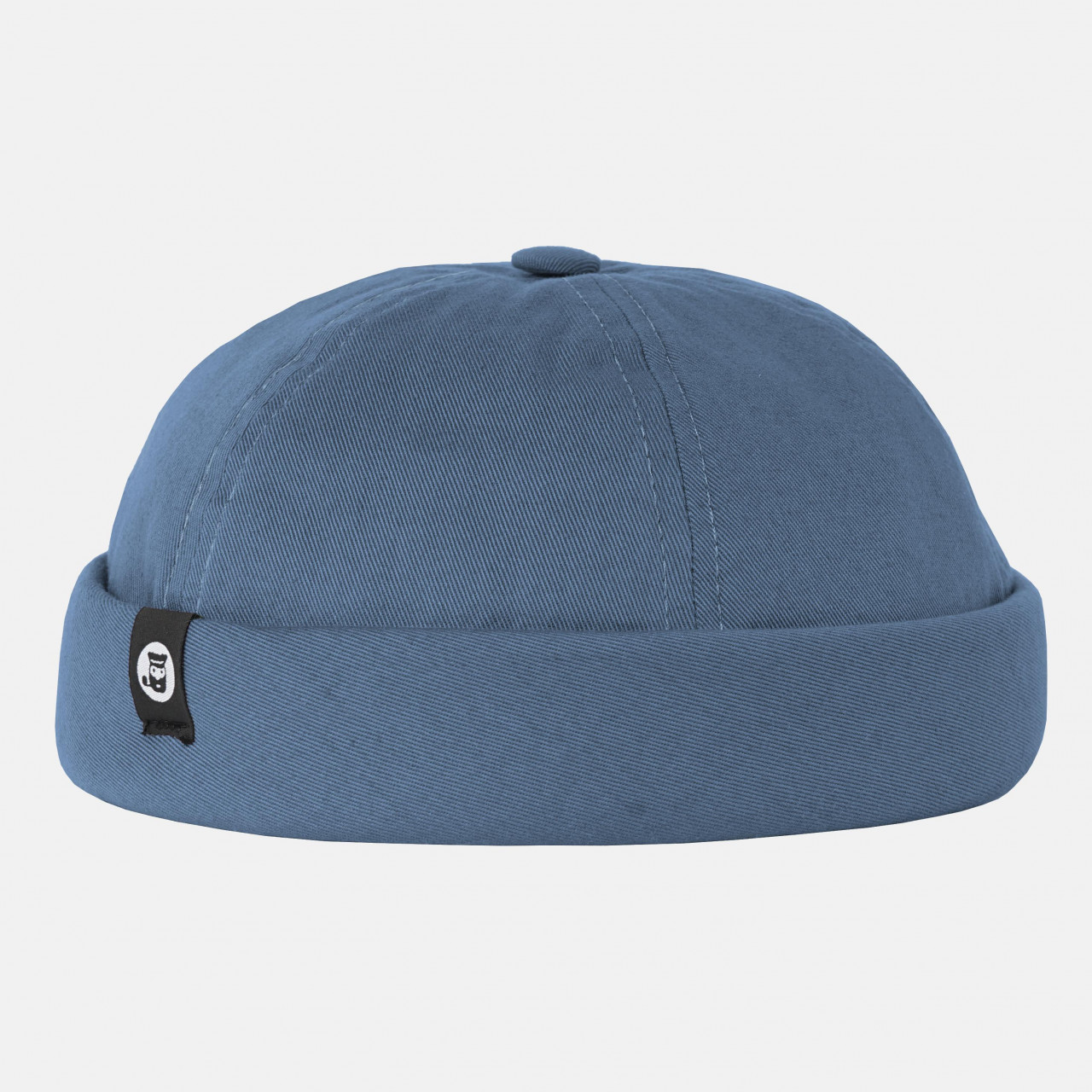 Hanseheld Docker Cap Baumwolle Jeans Blau Kurz Flach Fischermütze