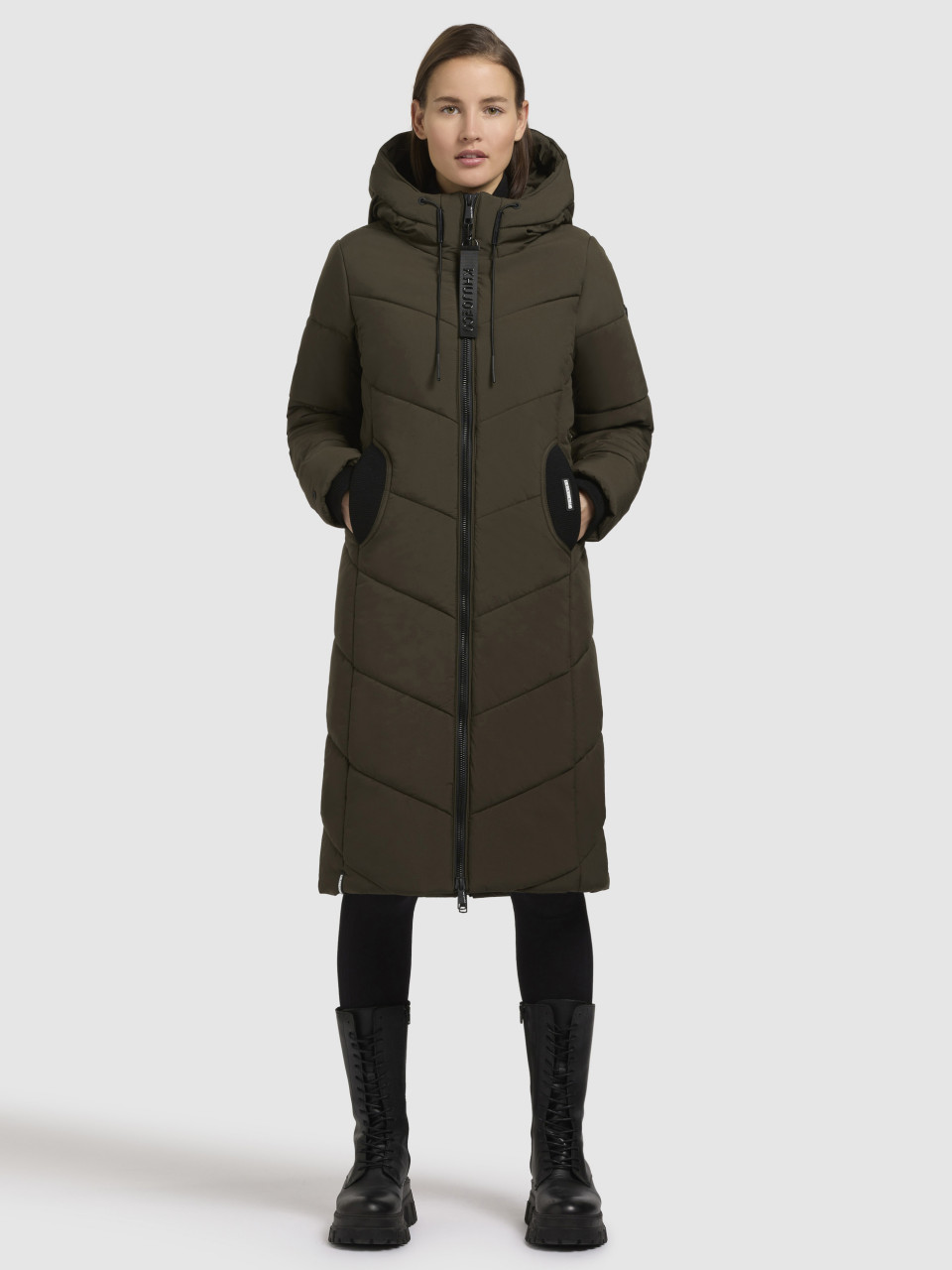 Khujo Aribay 5 Damen Wintermantel Grün
