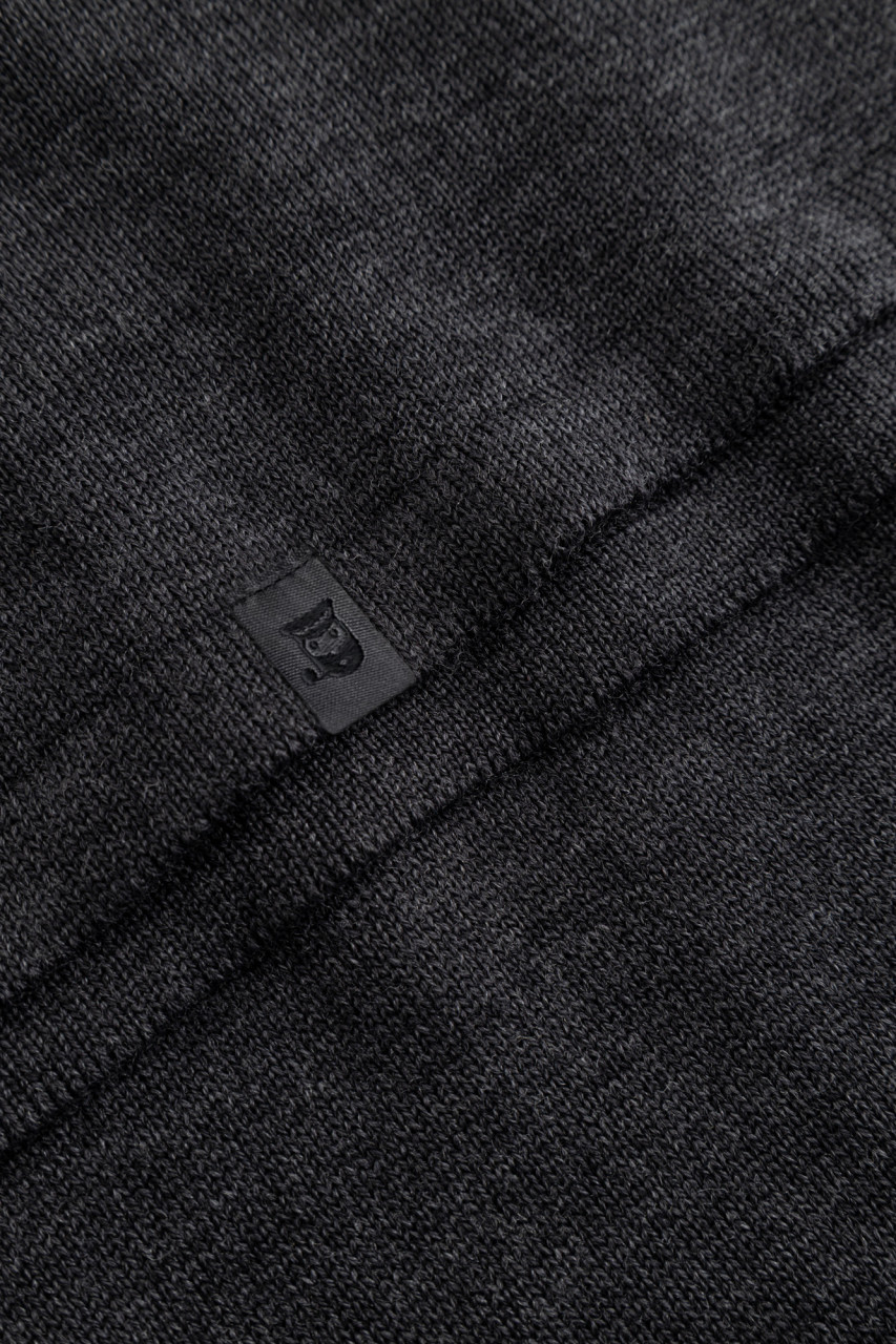 Hanseheld Herren Strickpullover Merino Anthrazit Grau