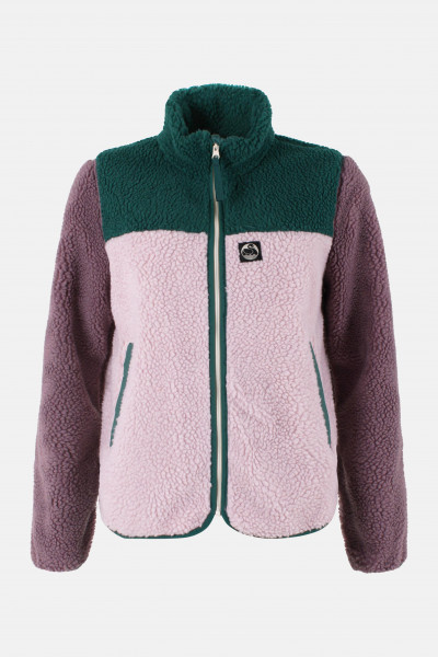 Danefae Danebirk Fleecejacke Rosa Flieder Dunkelgrün