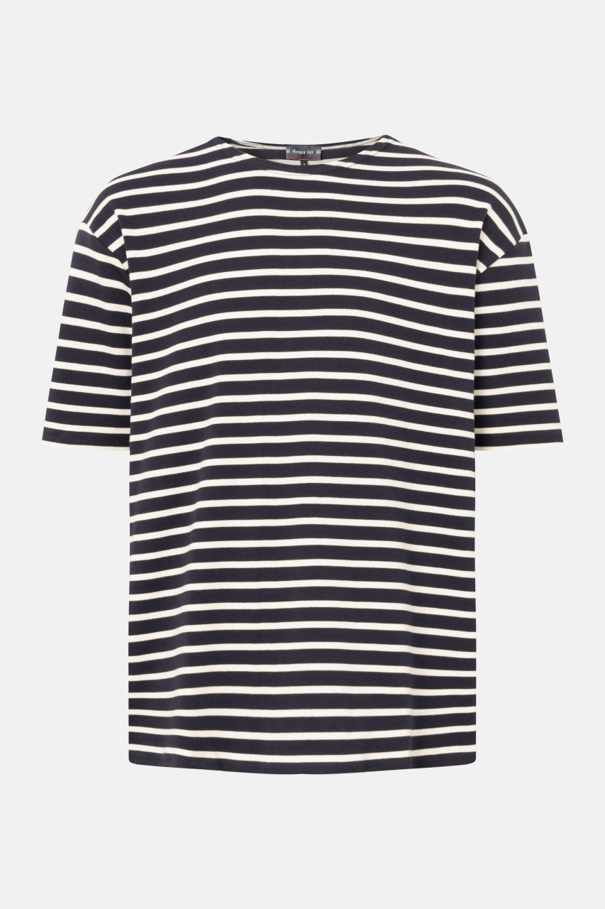 T-Shirt Doelan Marine Natur Gestreift für Herren von Armor Lux