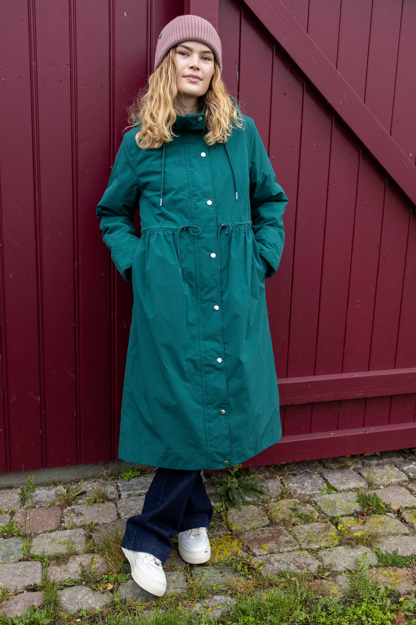 Danefae Winterjacke Danedelight Damen Petrol Parka Extra Lang